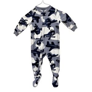 Carters‎ | Blue White Airplane Footed Sleeper 12M